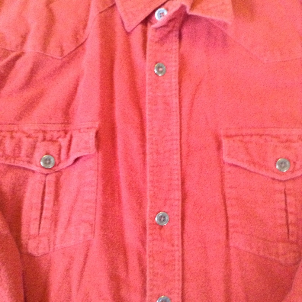 Red Button Down - Picture 2 of 3